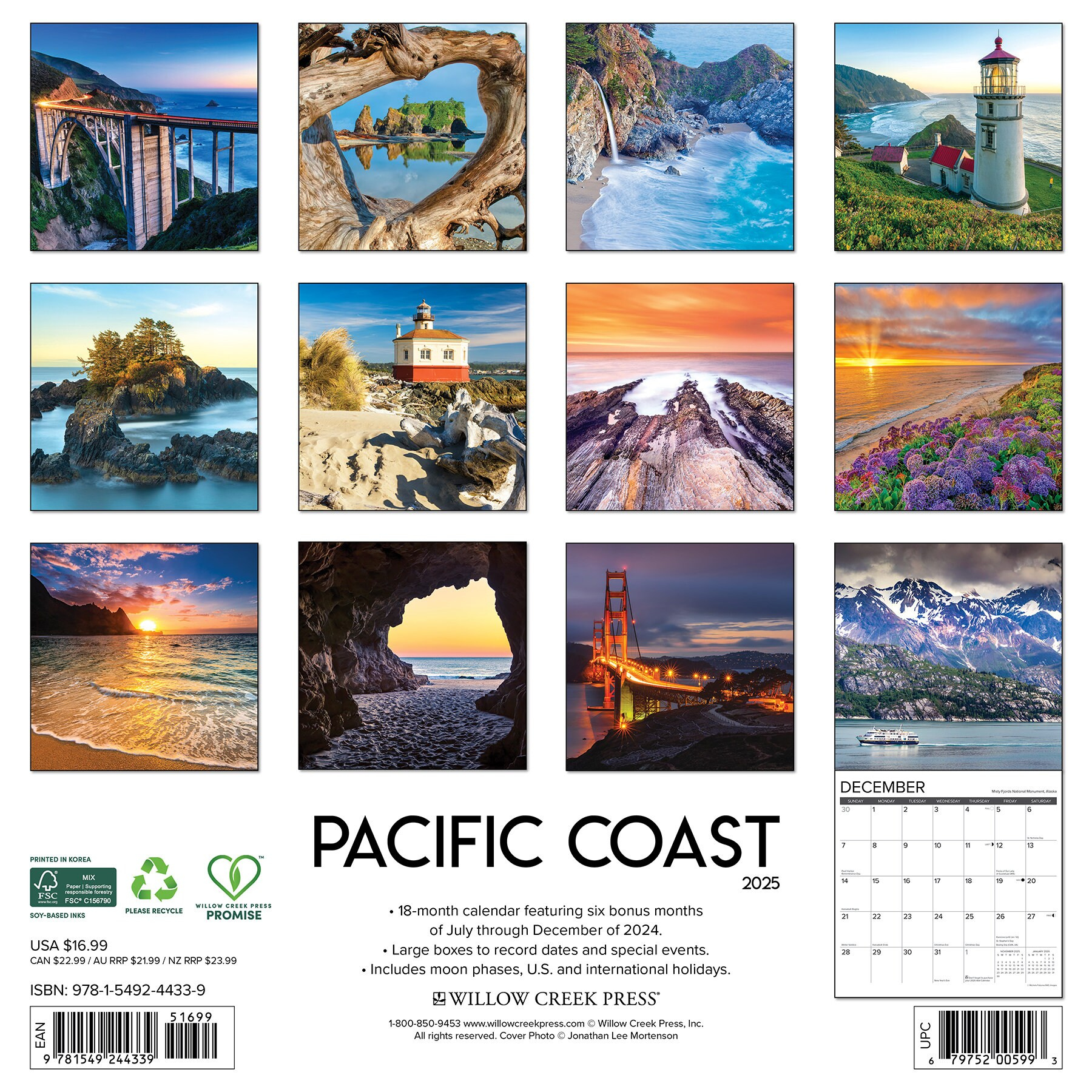 Pacific Coast 2025 12&amp;quot; X 12&amp;quot; Wall Calendar - Etsy pertaining to Pacific Northwest Travel and Events 2025 Calendar Printable