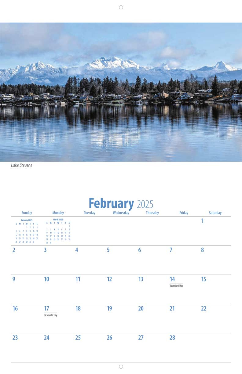 Pacific Northwest 2025 Calendar - Yearbox Calendars pertaining to Pacific Northwest 2025 Calendar Printable