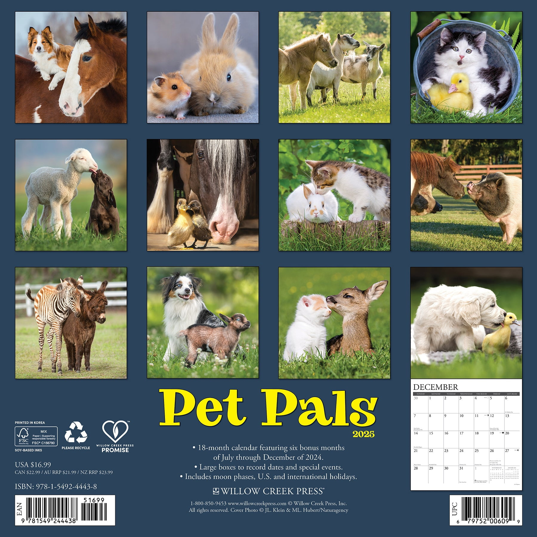 Pet Pals 2025 Wall Calendar - Walmart inside Pet Pals 2025 Calendar Printable