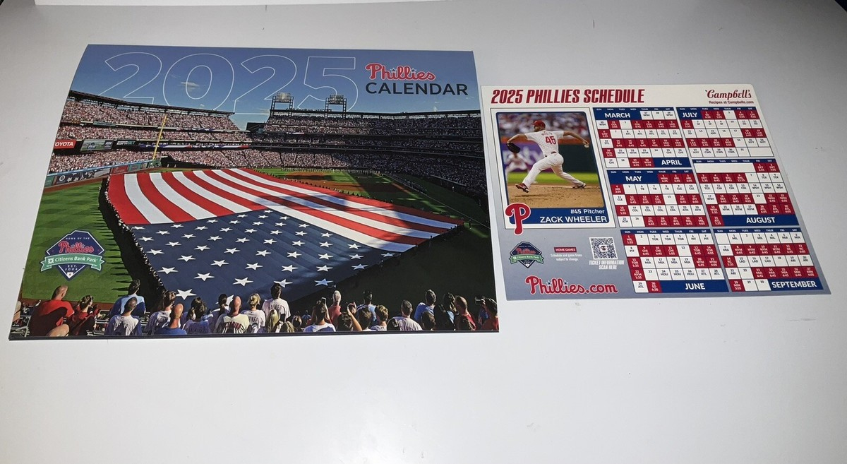 Phillies 2025 Team Calendar &amp;amp; Schedule Magnet New Sga | Ebay in MLB Bryce Harper 2025 Calendar Printable
