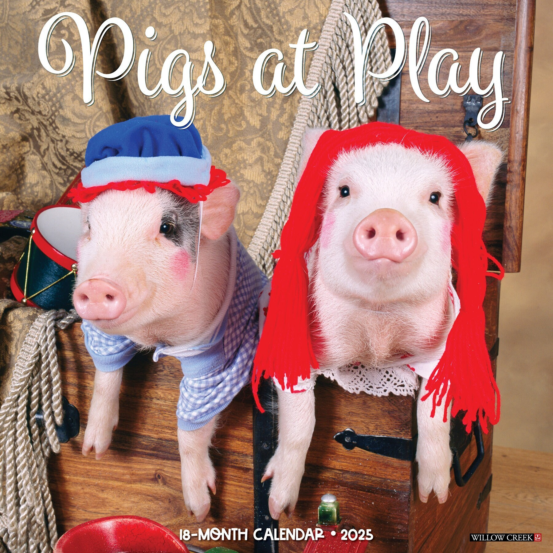 Pigs At Play 2025 12&amp;quot; X 12&amp;quot; Wall Calendar - Etsy.de regarding Piglets 2025 Calendar Printable