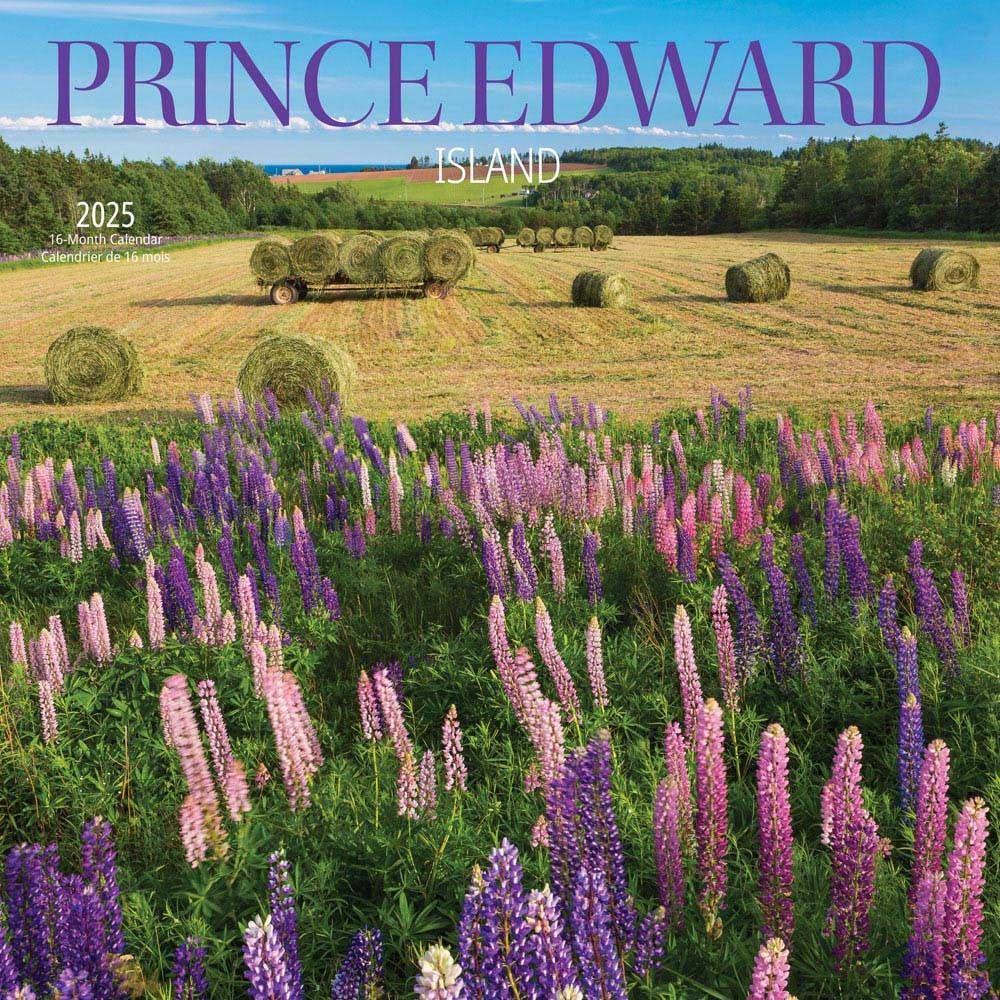 Prince Edward Island | 2025 12 X 24 Inch Monthly Square Wall Calendar in Prince Edward Island 2025 Calendar Printable
