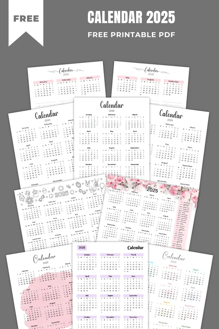 Printable Botanical Monthly Calendar 2025 inside Botanical Year 2025 Calendar Printable