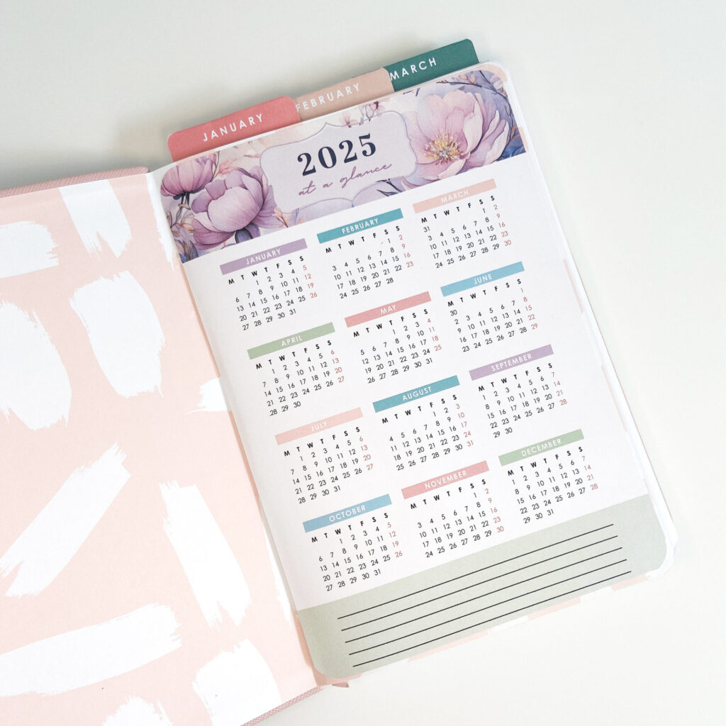 Printable Calendars 2025: Watercolor Floral - Space And Quiet regarding Inspirations 2025 Calendar Printable