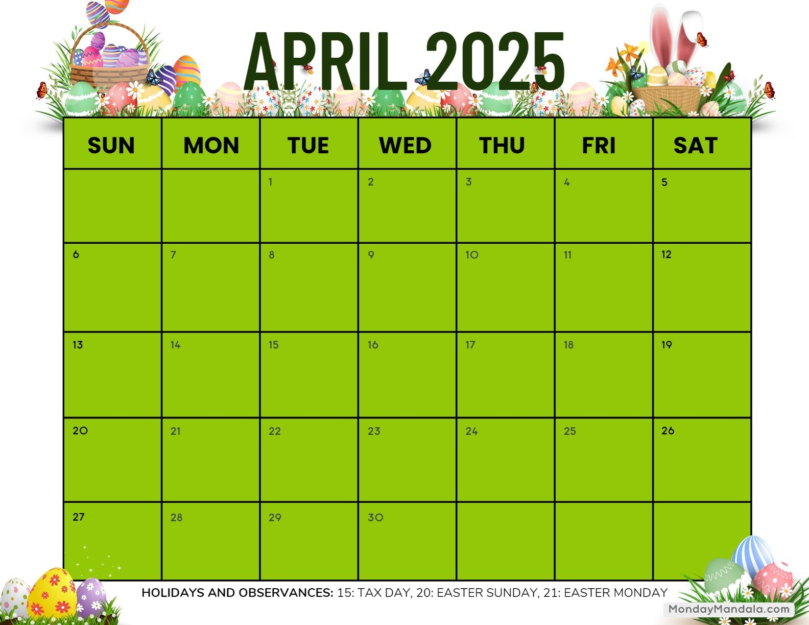 Printable Calendars For 2025 &amp;amp; 2026 (Free Pdfs) pertaining to Garden View 2025 Calendar Printable