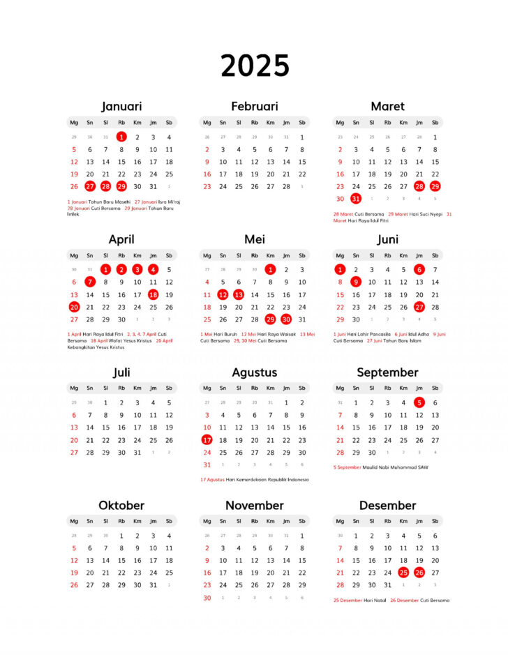 Michigan Photo 2025 Calendar Printable
