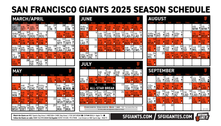 New York Giants 2025 Calendar Printable