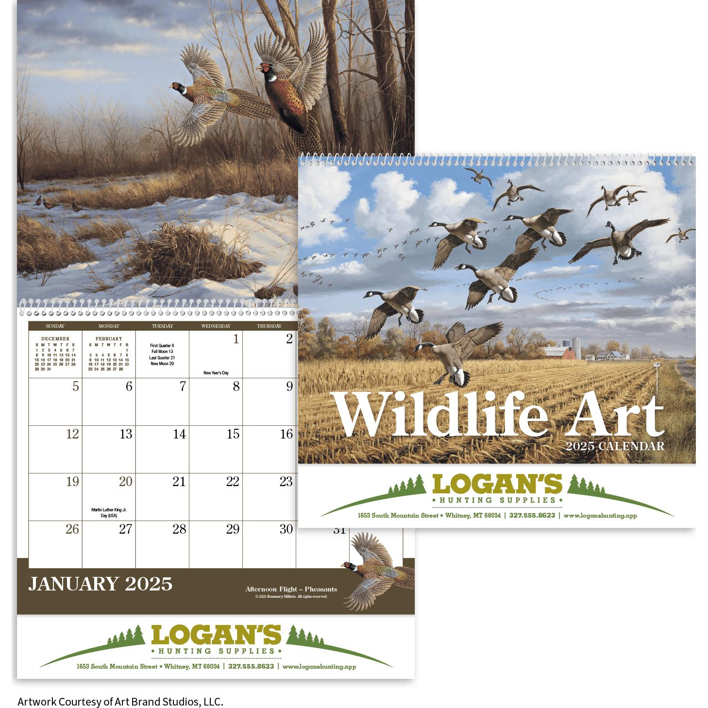 Promo Wildlife Art Appointment Calendars (2026) pertaining to Illinois Wild And Scenic 2025 Calendar Printable