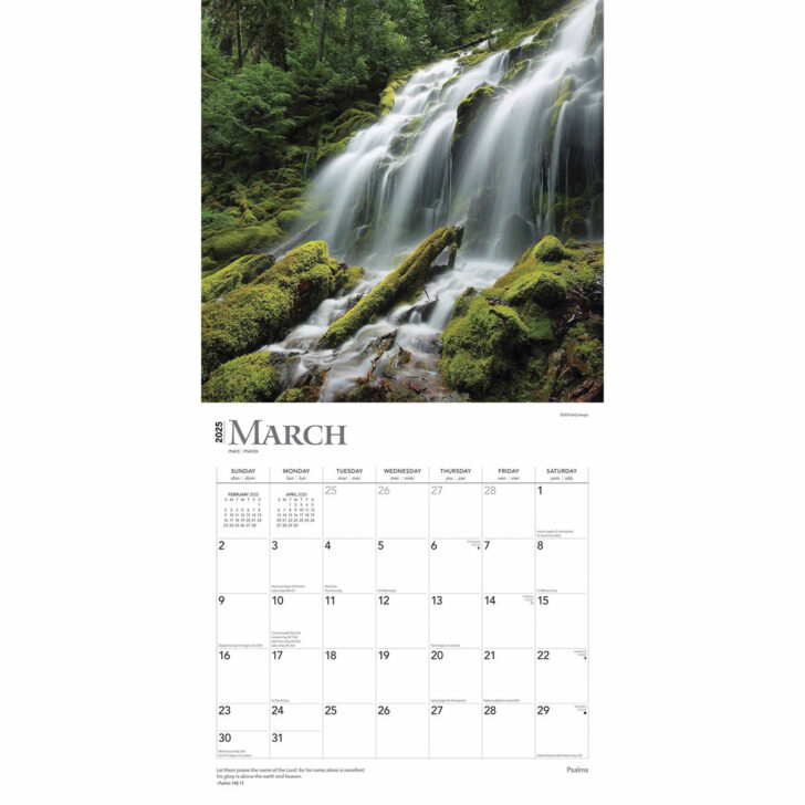 Psalms Deluxe 2025 Calendar Printable