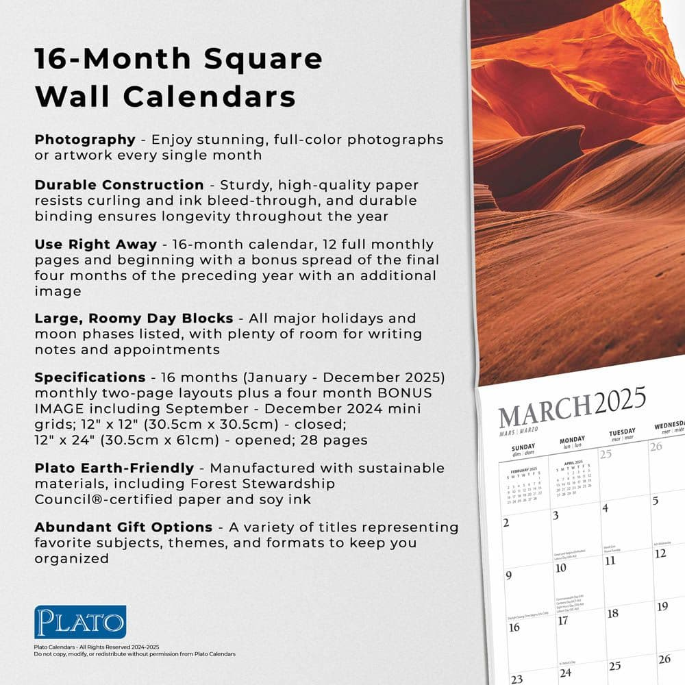 Psalms Plato 2025 Wall Calendar - Calendars for Psalms Plato 2025 Calendar Printable