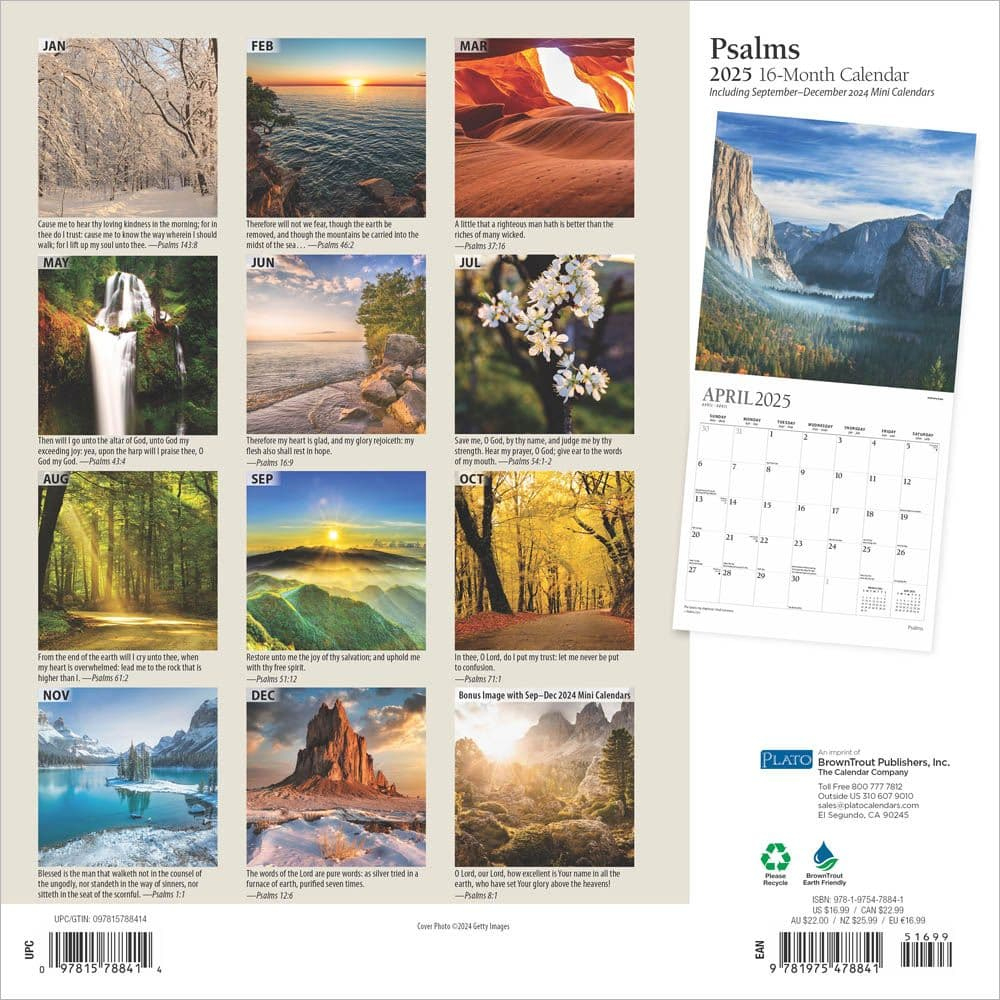 Psalms Plato 2025 Wall Calendar - Calendars throughout Psalms Plato 2025 Calendar Printable