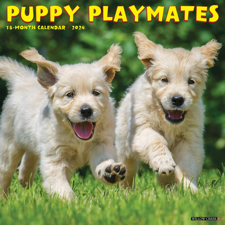 Puppy Playmates 2025 Calendar Printable