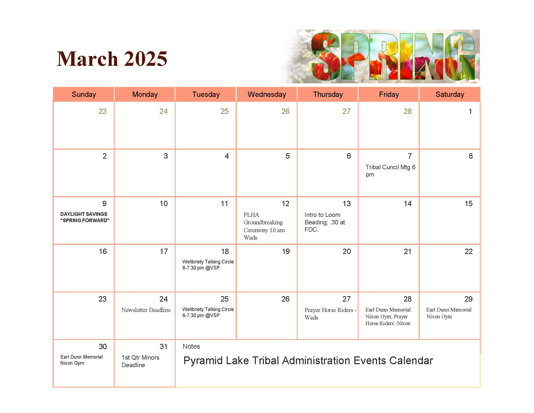 Pyramid Lake Paiute Tribe Calendar Of Events - Pyramid Lake Paiute within Lake Life 2025 Calendar Printable