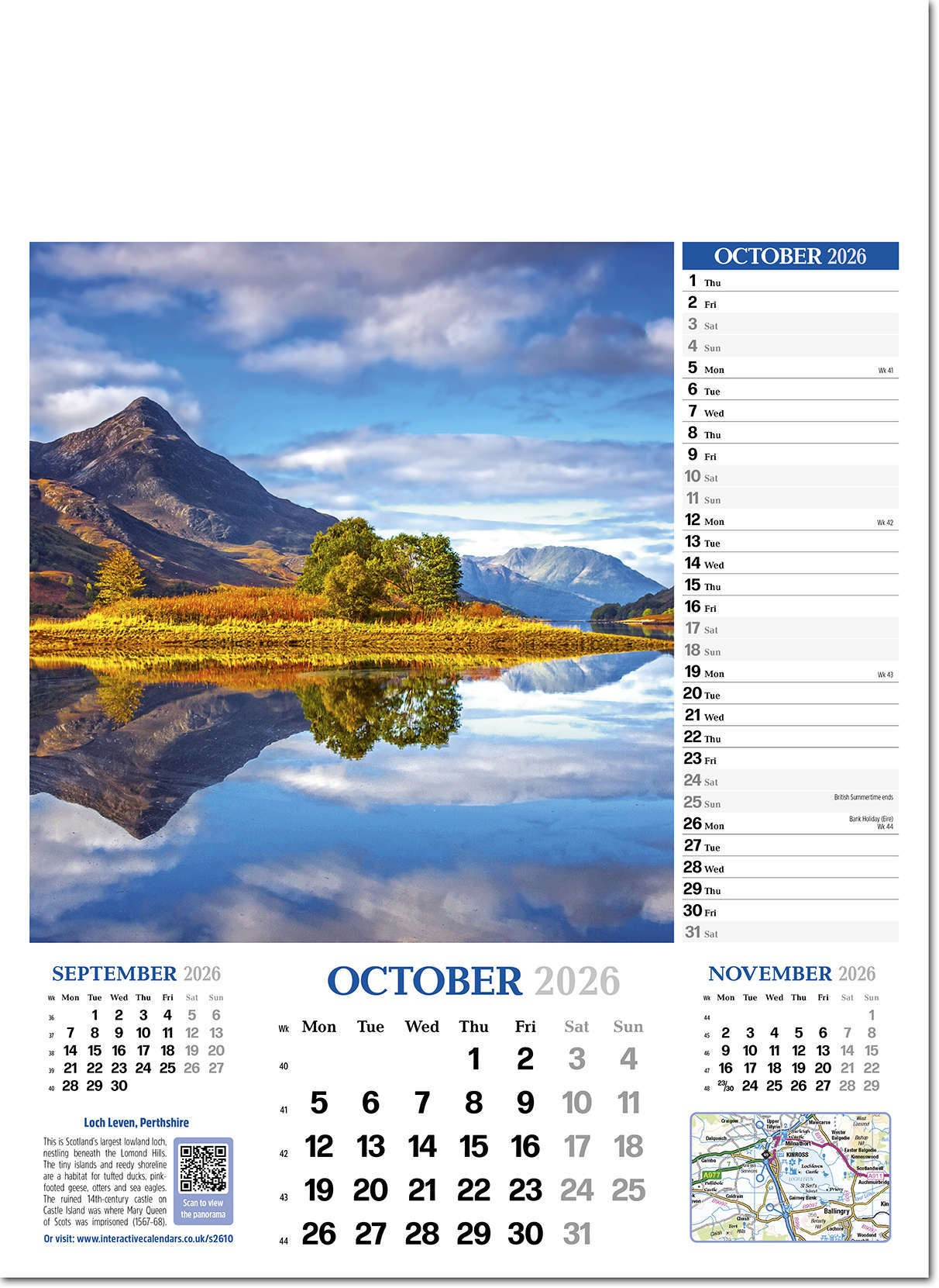 Reeve Calendars | C16 for Scotland Panorama 2025 Calendar Printable