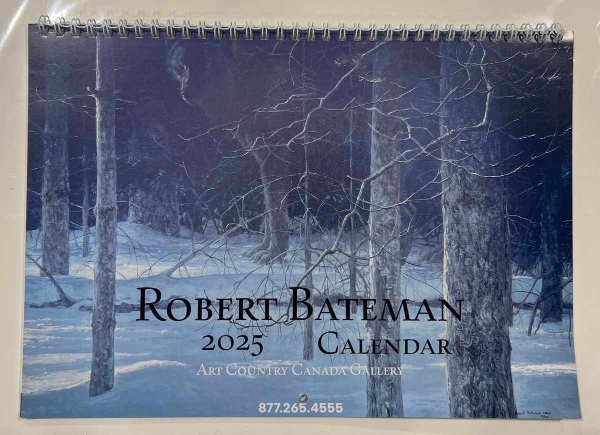 Robert Bateman 2025 Big Calendar Brand New Owl Wolf Tiger Bears pertaining to Canadian Fish And Wild Game 2025 Calendar Printable