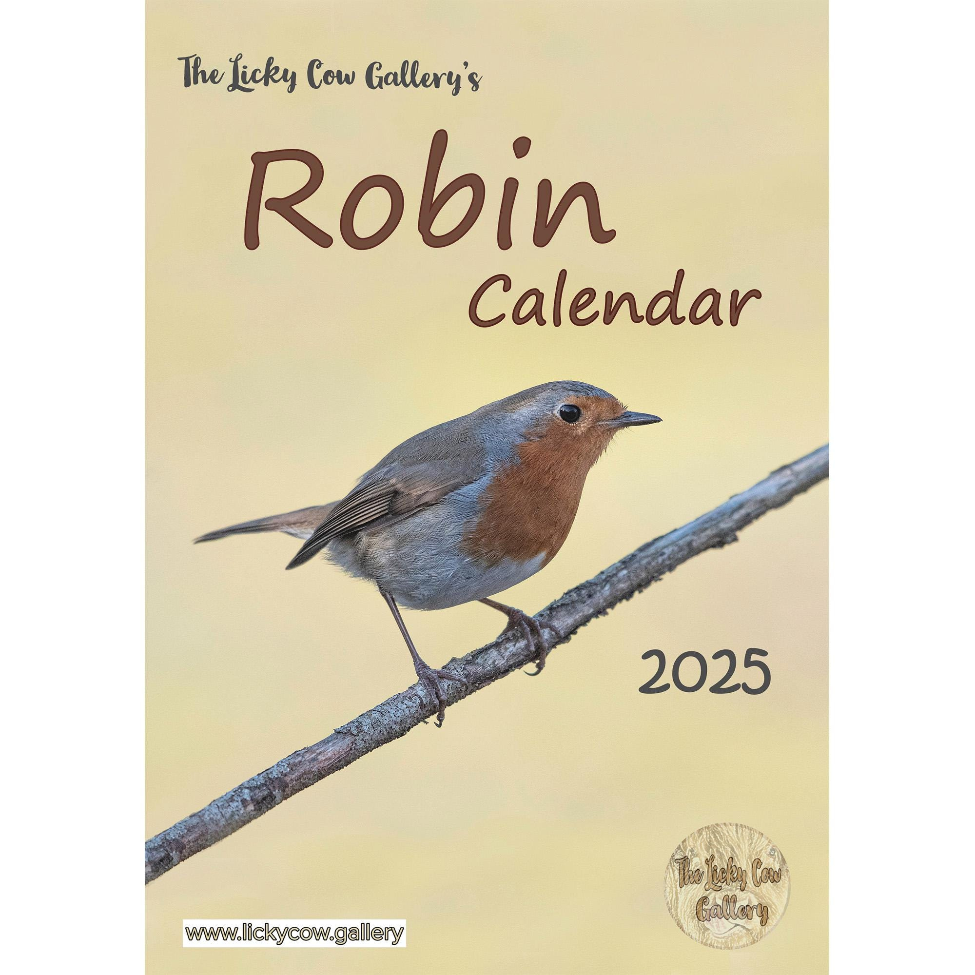 Robin Calendar 2025 12 Page A4 Wall Calendar Spiral Bound With pertaining to Birds Backyard And Beyond 2025 Calendar Printable