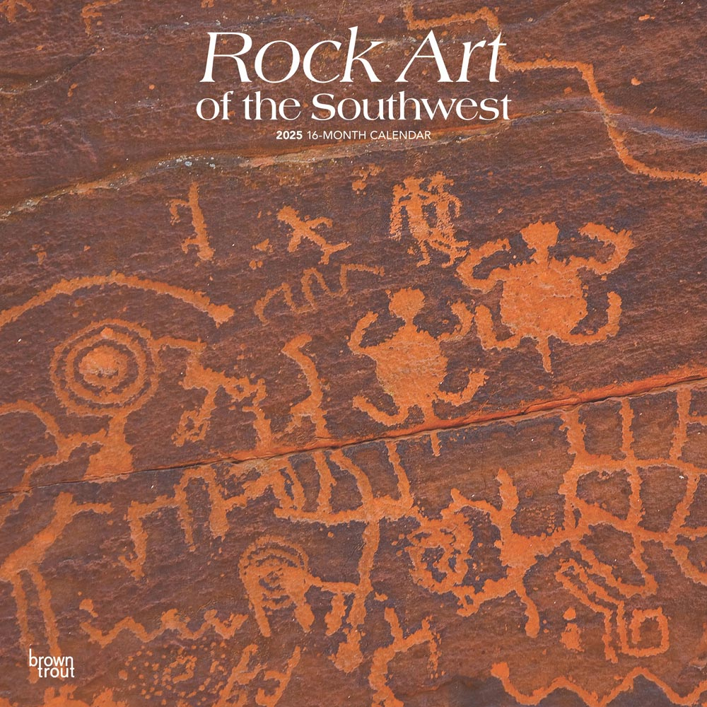 Rock Art Of The Southwest | 2025 12 X 24 Inch Monthly Square Wall for Rock Art of the Southwest 2025 Calendar Printable
