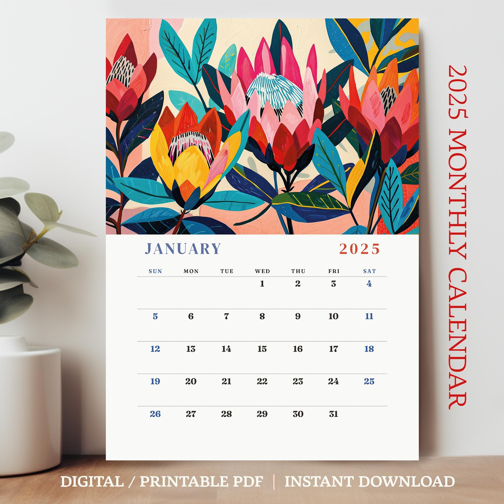 Rose Hill Calendar - Etsy Australia intended for Chappell Owls 2025 Calendar Printable