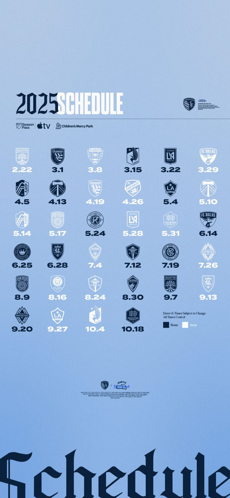 Schedule | Sporting Kansas City regarding MLS Sporting Kansas City 2025 Calendar Printable