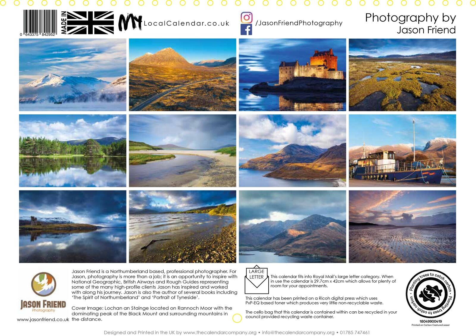 Scottish Highlands &amp;amp; Islands 2025 Scotland Wall Calendar • pertaining to Scottish Highlands 2025 Calendar Printable