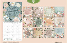 Scriptures & Florals Calendar 2025 intended for Scriptures And Florals 2025 Calendar Printable