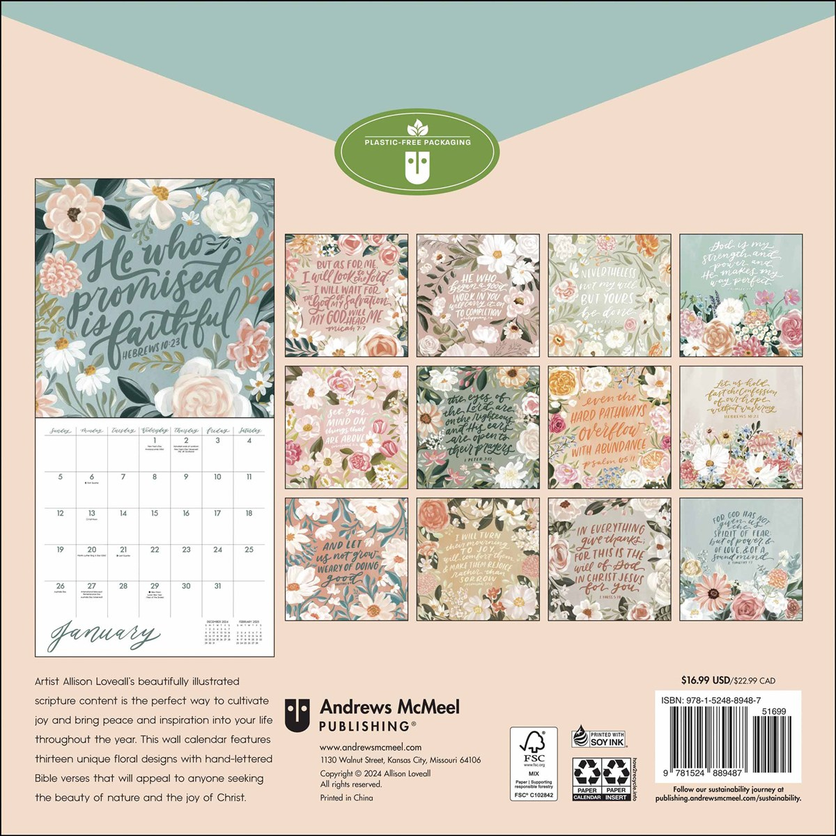 Scriptures &amp;amp; Florals Calendar 2025 intended for Scriptures And Florals 2025 Calendar Printable