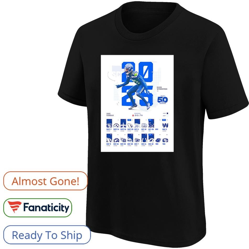 Seattle Seahawks Nfl 2025 Season Schedule Shirt, Hoodie, Sweater pertaining to Nfl Seattle Seahawks 2025 Calendar Printable