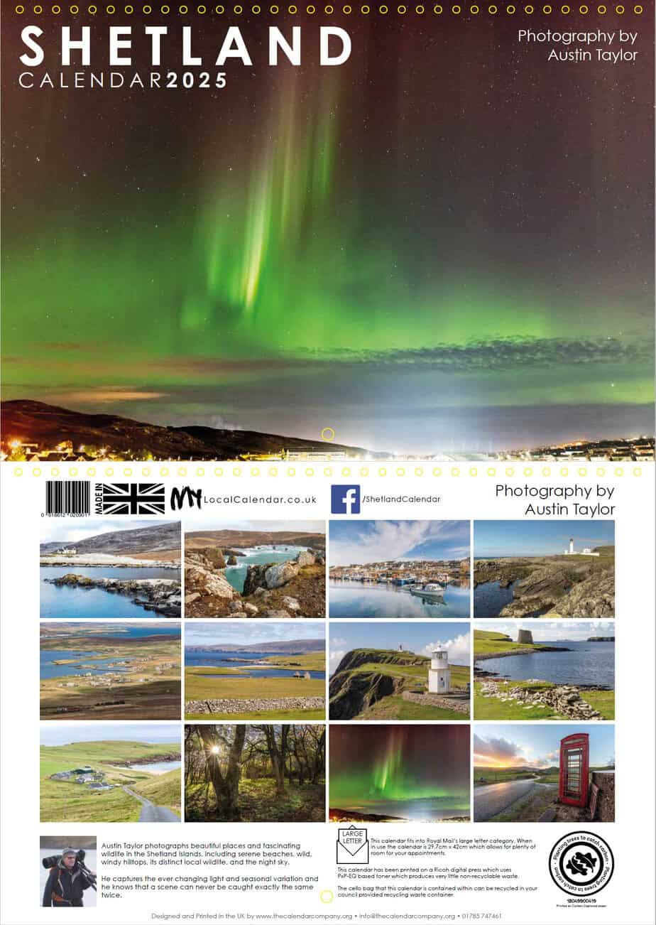 Shetland A4 Calendar 2025 - Scottish Island Gifts with regard to Scottish Islands 2025 Calendar Printable