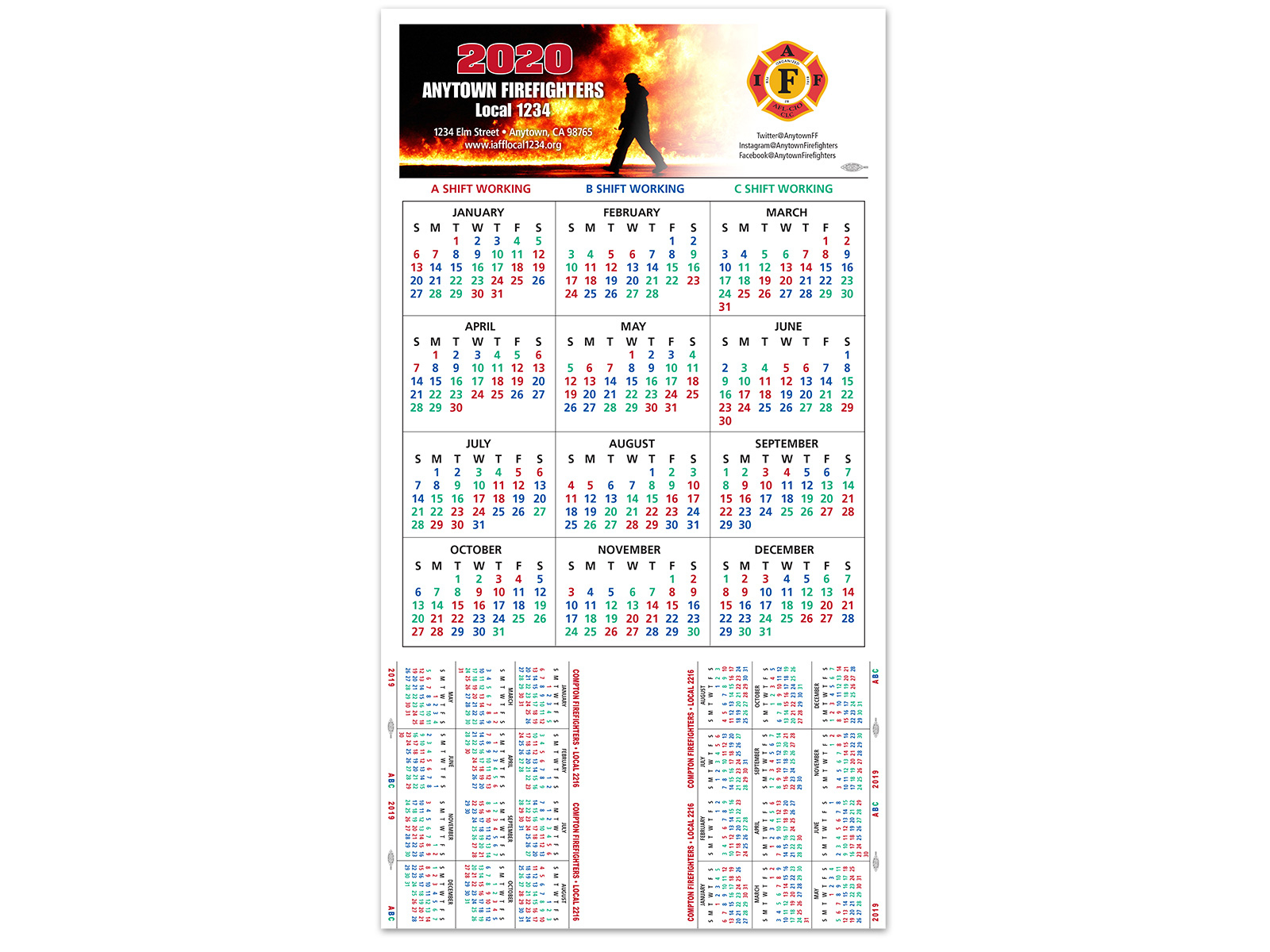Shift Calendars — Firefighters Print &amp;amp; Design regarding Firefighters 2025 Calendar Printable