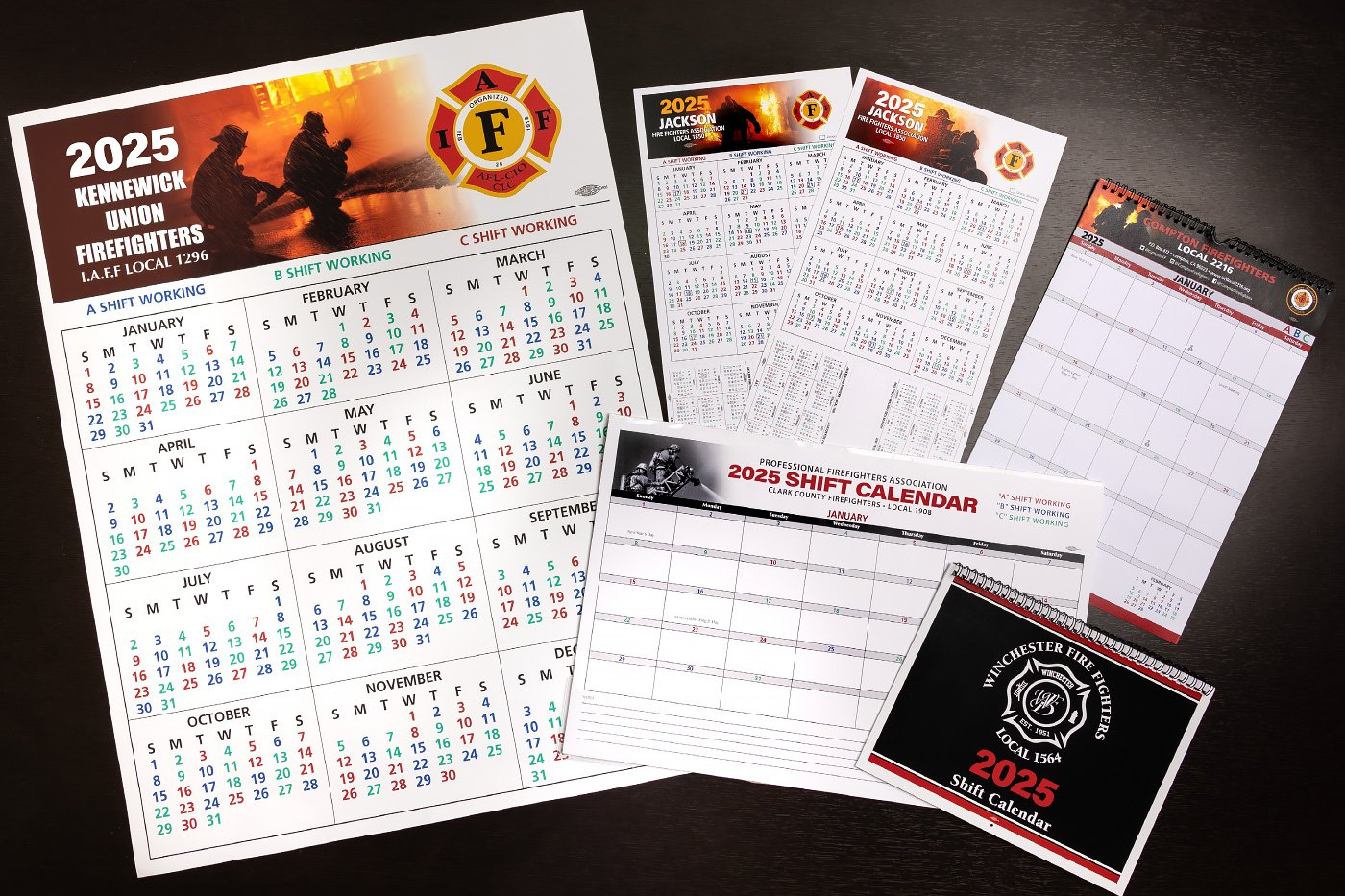 Shift Calendars — Firefighters Print &amp;amp; Design with Firefighters 2025 Calendar Printable
