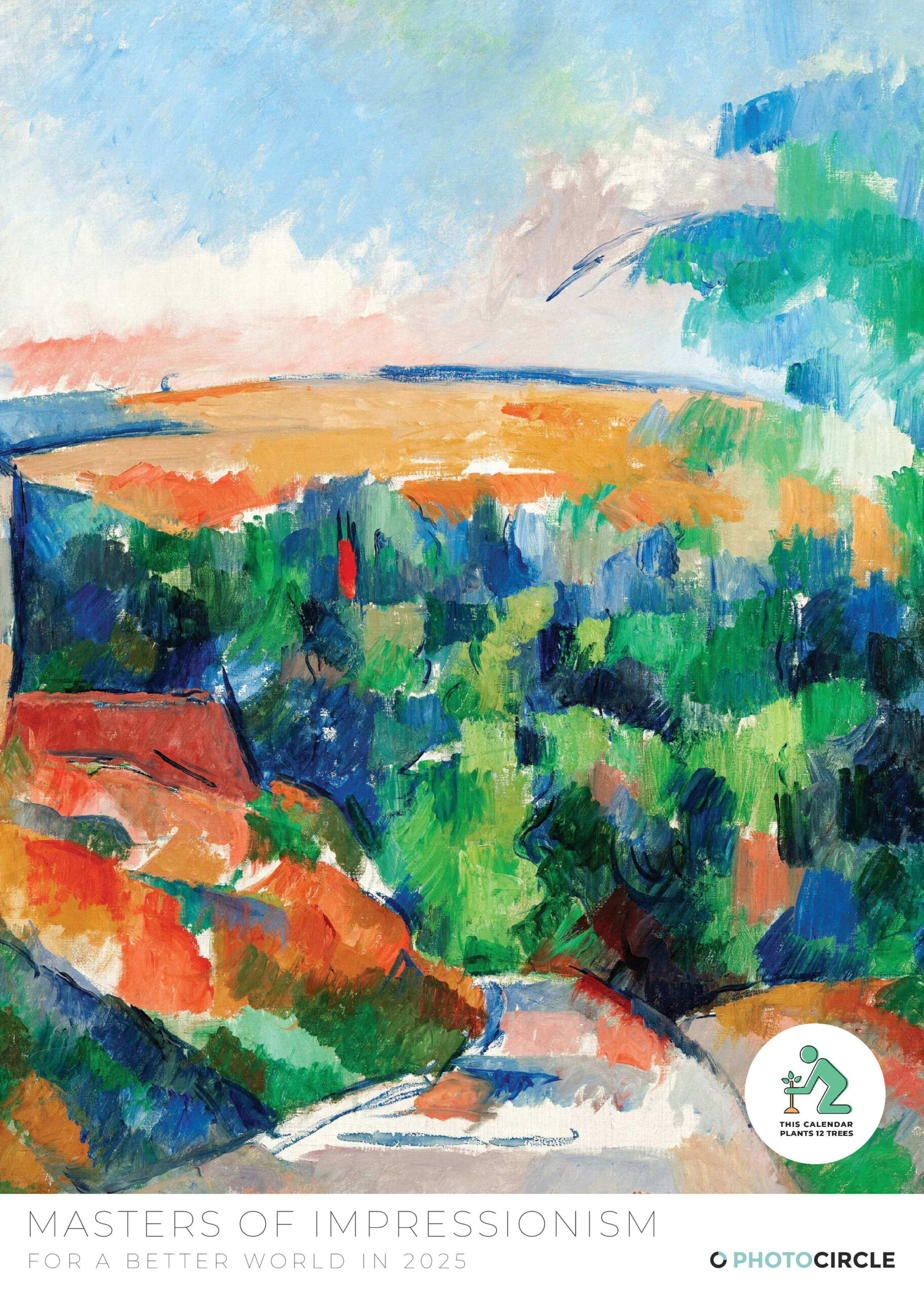 Shop The Impressionism Calendar 2025 | Photocircle inside Cezanne Square 2025 Calendar Printable