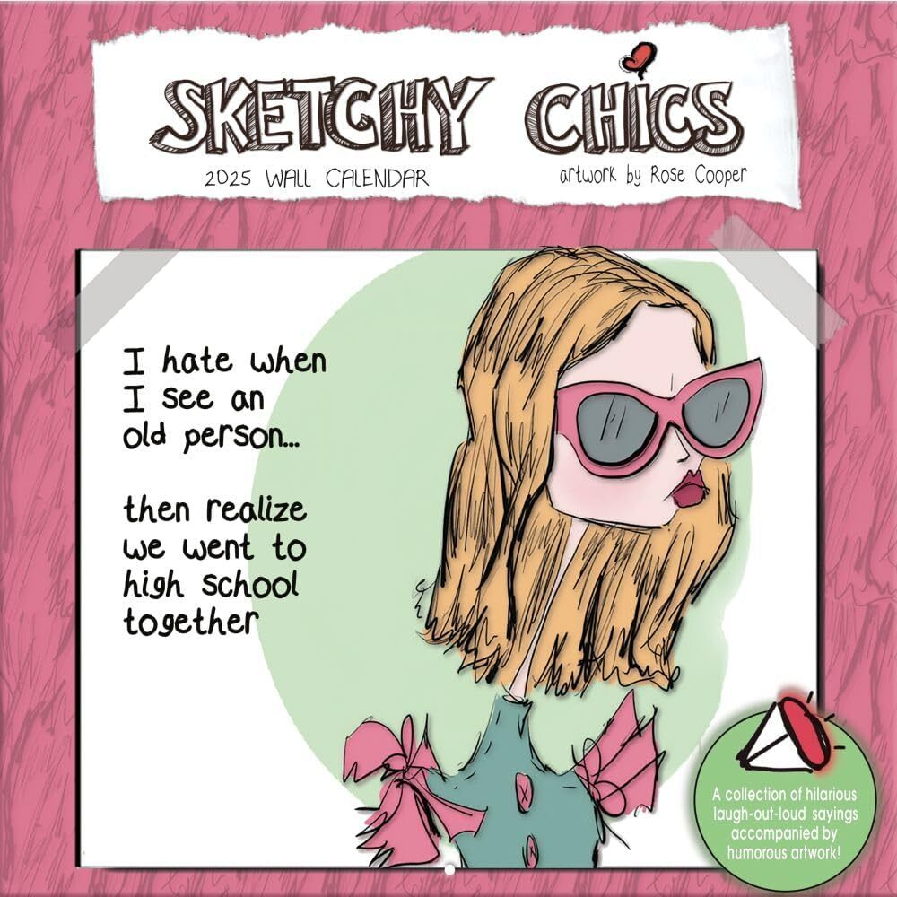 Sketchy Chics - 2025 Wall Calendar - Brand New - 12103 | Ebay in Sketchy Chics 2025 Calendar Printable