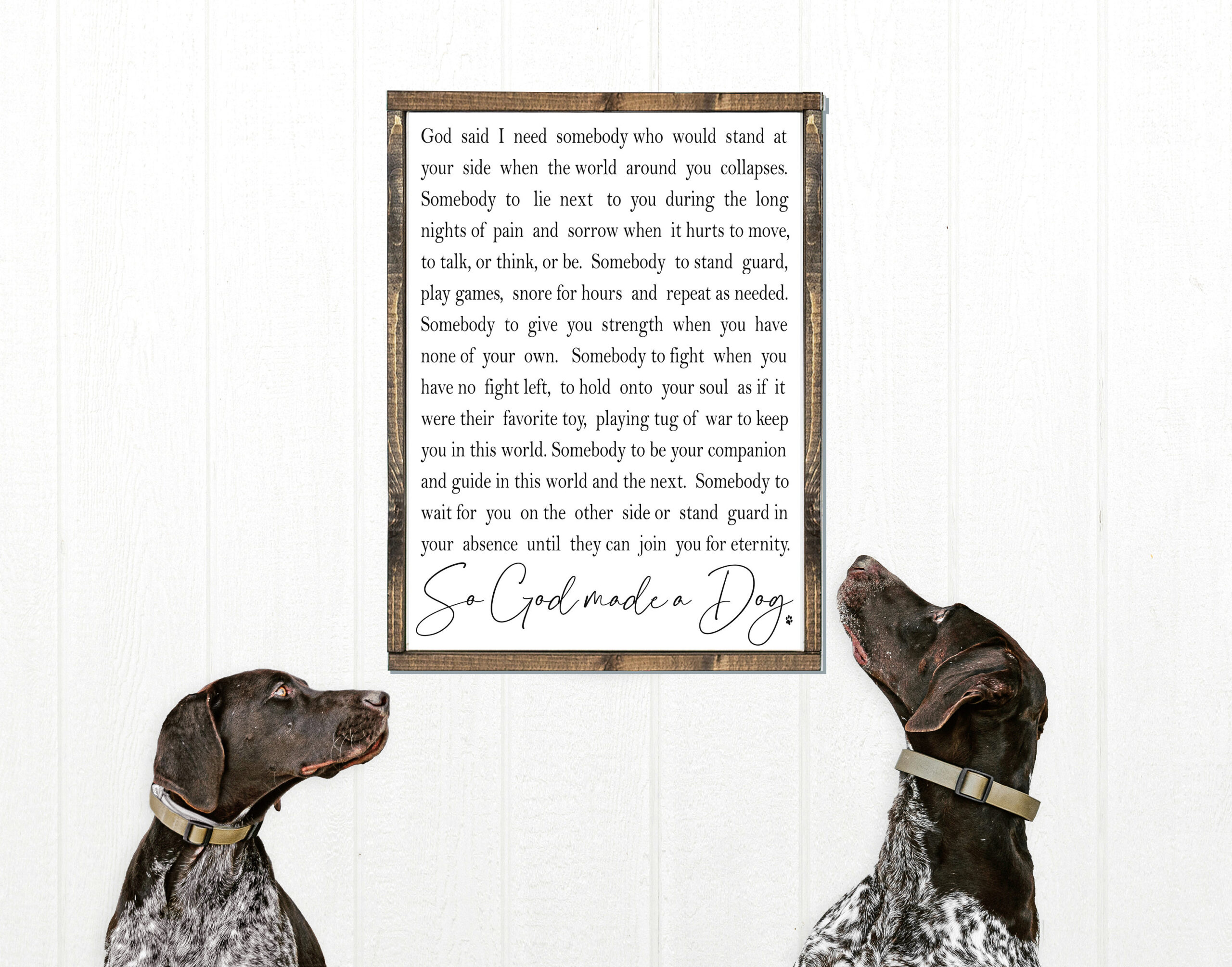 So God Made A Dog Wall Art - Etsy with So God Made A Dog 2025 Calendar Printable