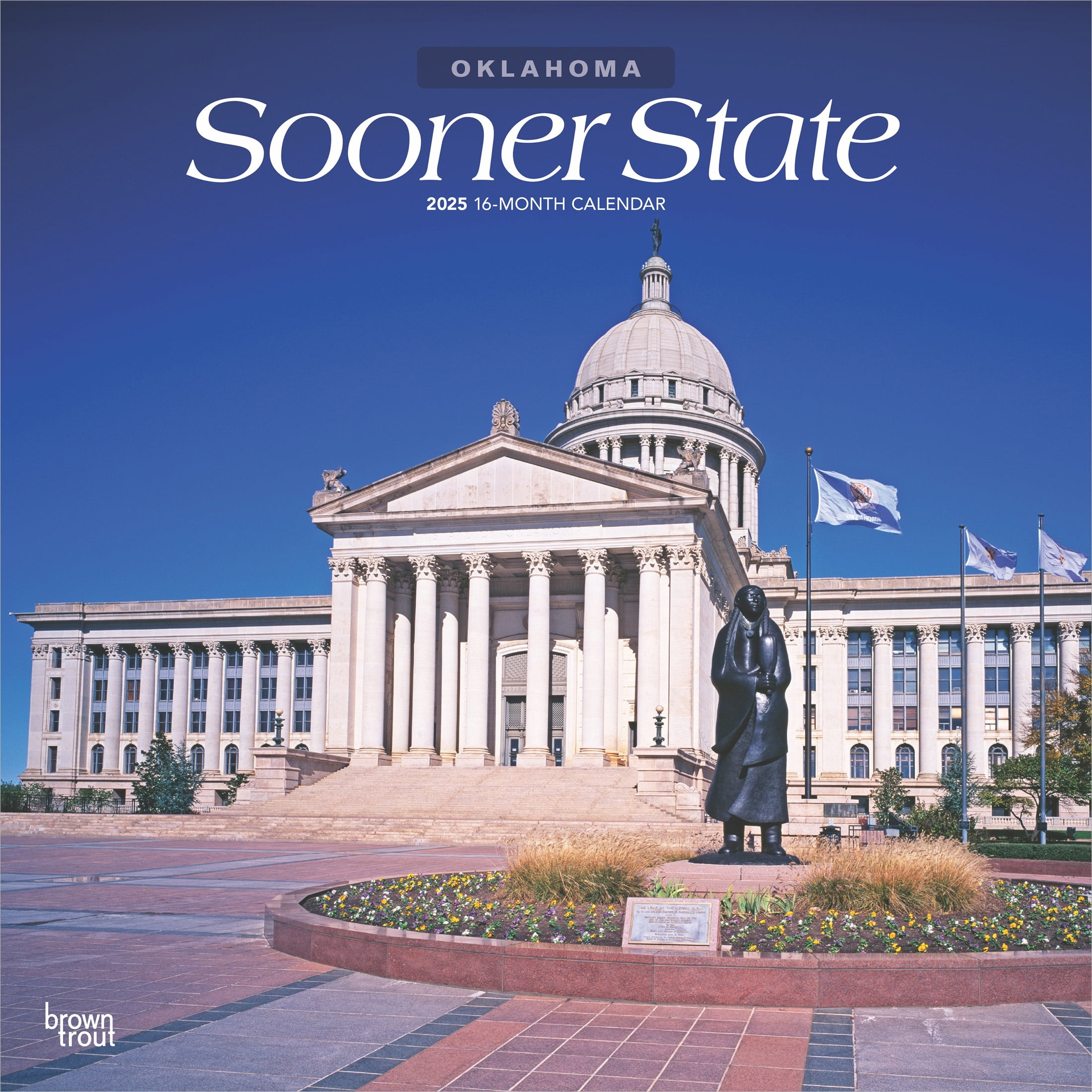 Sooner State | Oklahoma Places | 2025 12X24&amp;quot; (Hanging) Wall Calendar | Browntrout intended for Sooner State Oklahoma 2025 Calendar Printable
