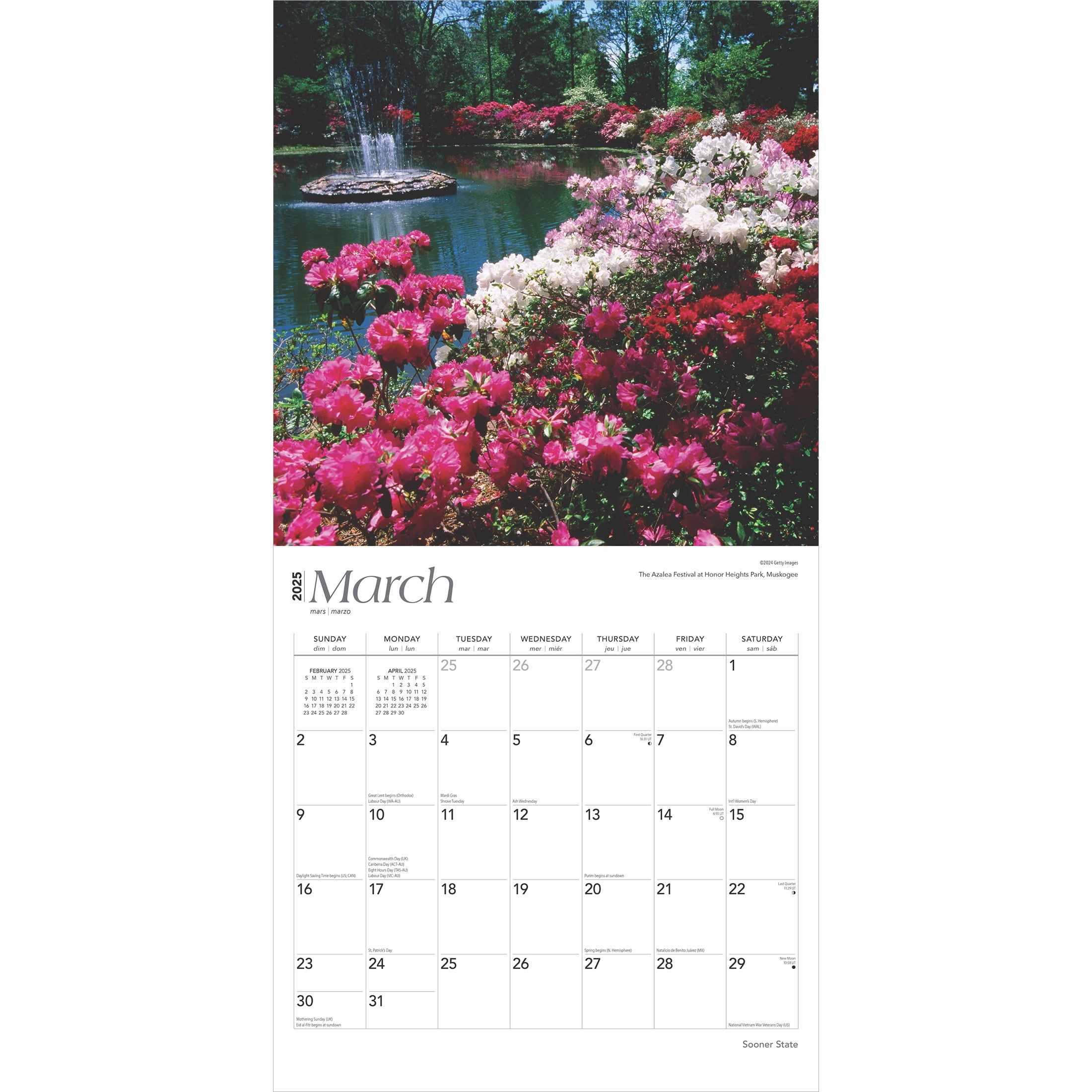 Sooner State | Oklahoma Places | 2025 12X24&amp;quot; (Hanging) Wall Calendar | Browntrout regarding Sooner State Oklahoma 2025 Calendar Printable