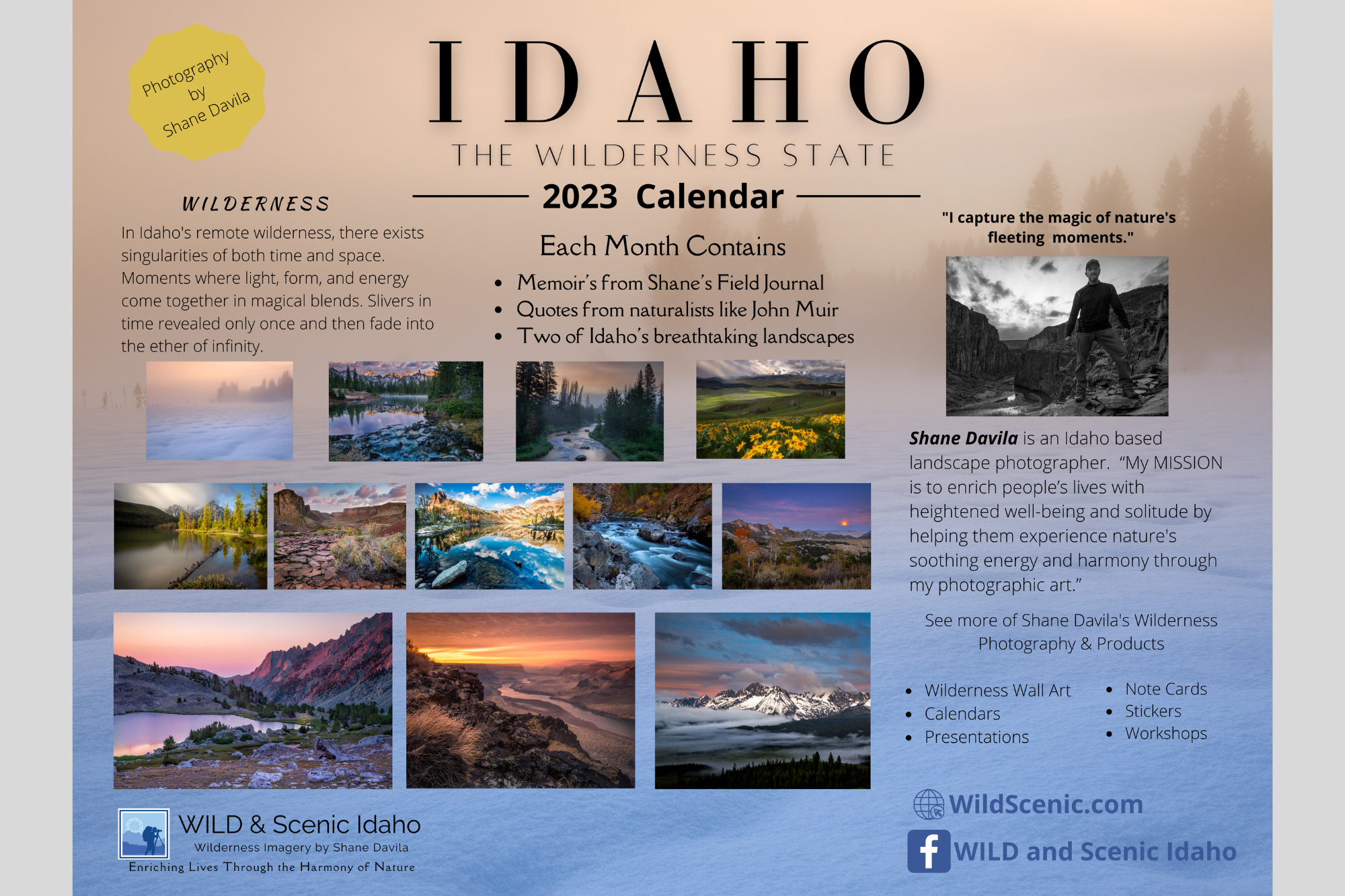 Store 2 — Wild &amp;amp; Scenic Idaho inside Idaho Wild and Scenic 2025 Calendar Printable