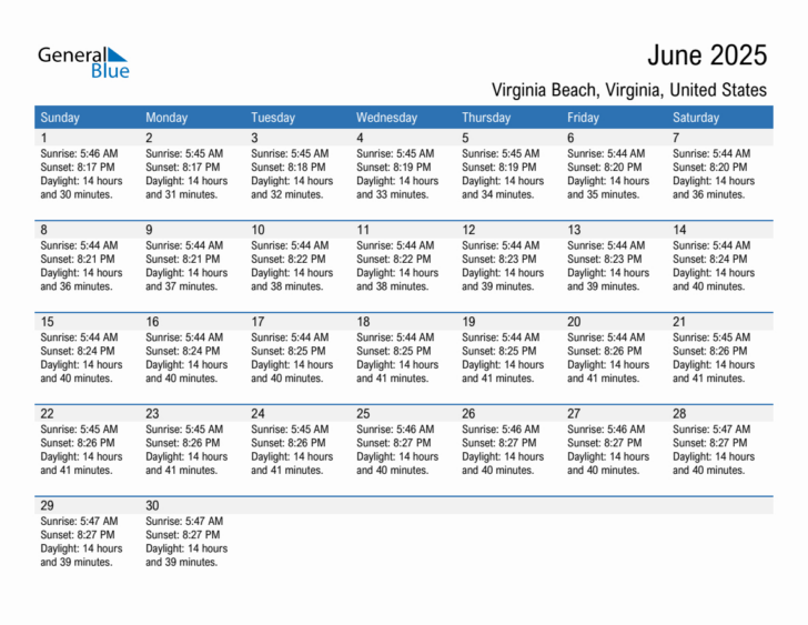 Virginia Places 2025 Calendar Printable
