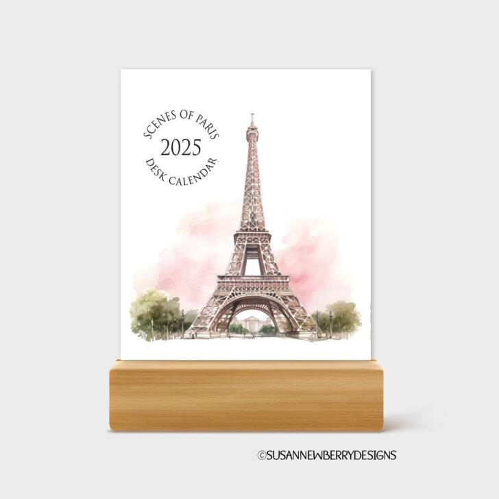 Paris 2025 Calendar  Printable