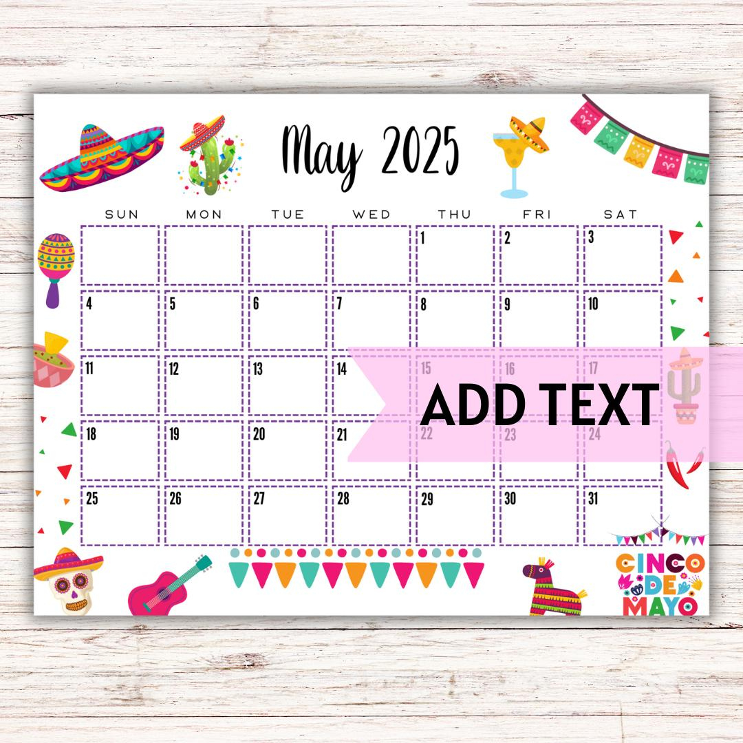Taco Wall Calendar - Etsy in Lets Taco About It 2025 Calendar Printable