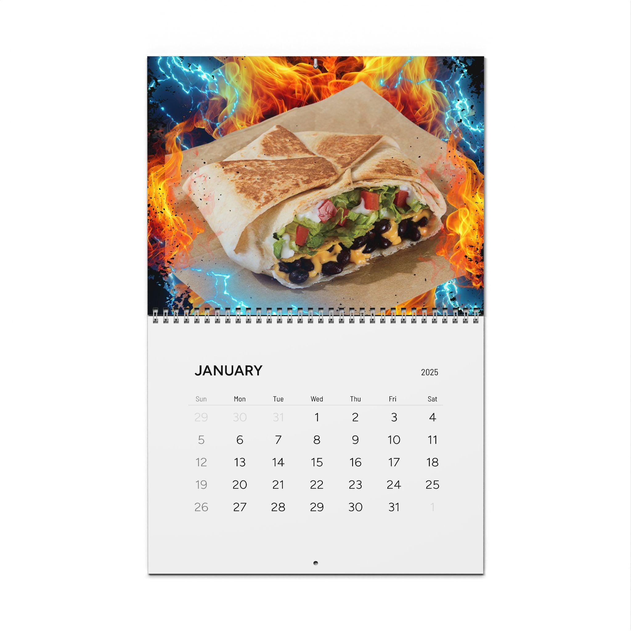 Taco Wall Calendar - Etsy intended for Lets Taco About It 2025 Calendar Printable