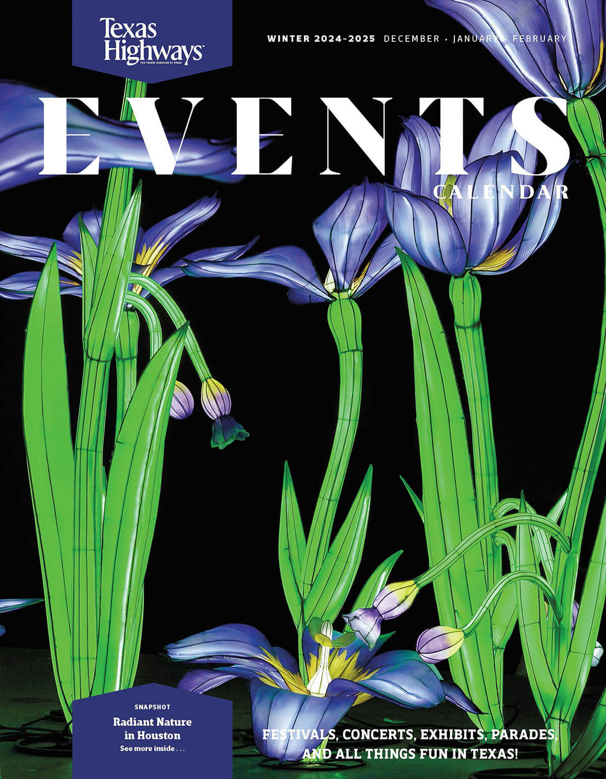 Texas Highways Events Calendar - Texas Highways in Texas Travel and Events 2025 Calendar Printable