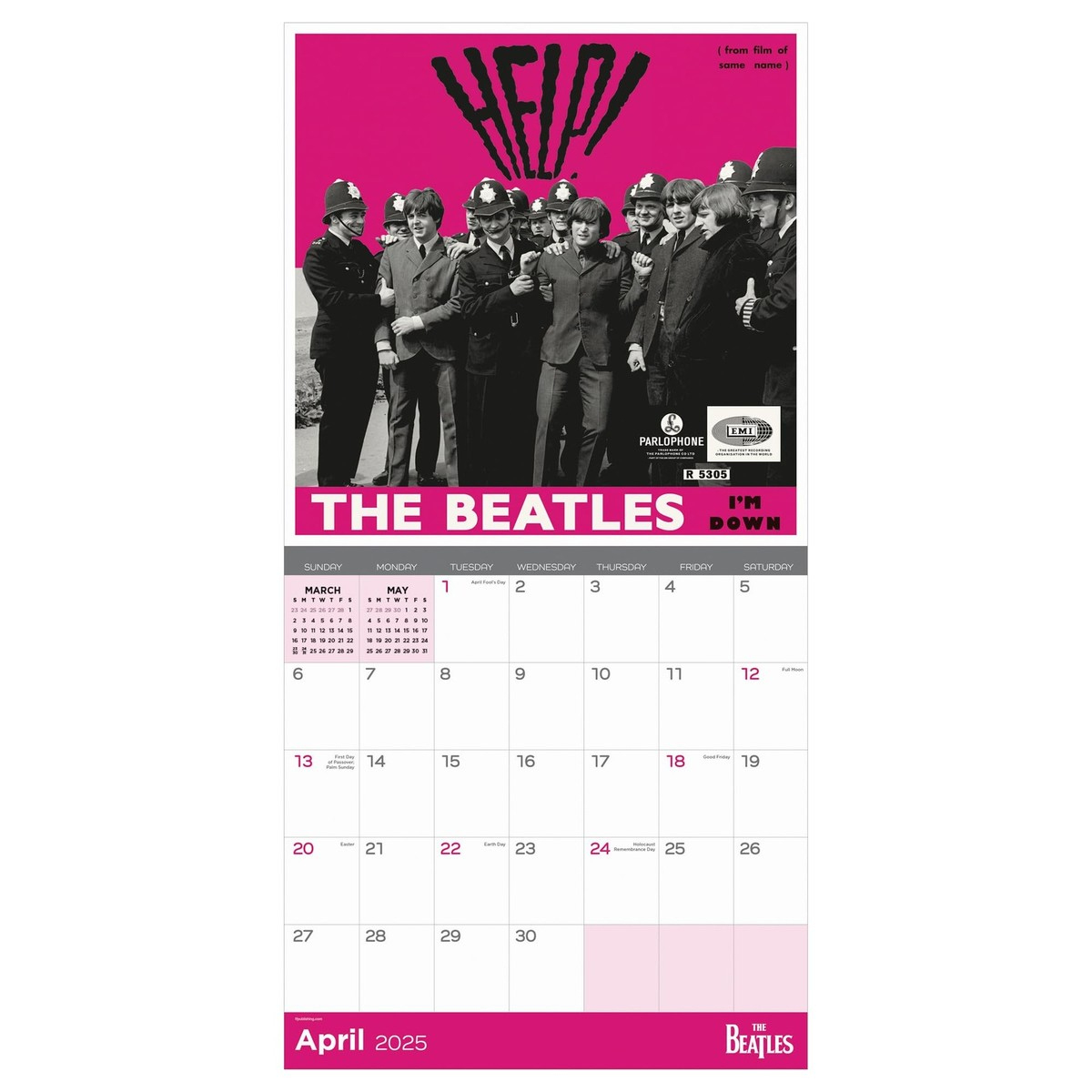 Tf Publishing 2025 The Beatles Albums &amp;amp; Artwork Wall Calendar inside Beatles a Day in the Life 2025 Calendar Printable