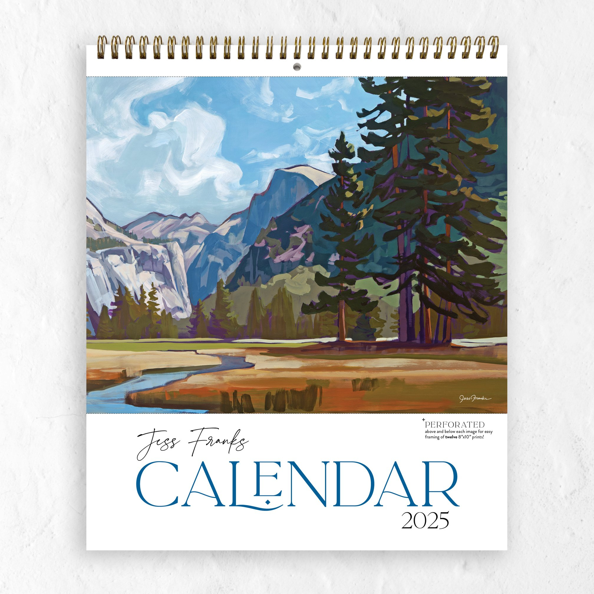 The 2025 Calendar — Jess Franks Art — Featuring Yosemite, Zion within Grand Canyon 2025 Calendar Printable