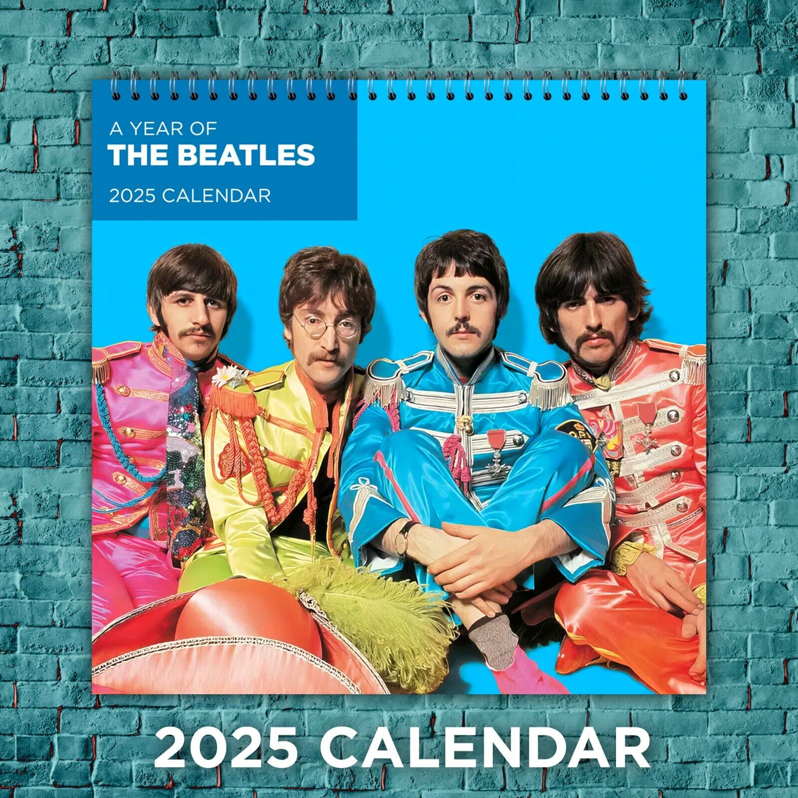 The Beatles 2025 Music Calendar, 12-Month Celebrity Wall Calendar in Beatles 2025 Calendar Printable