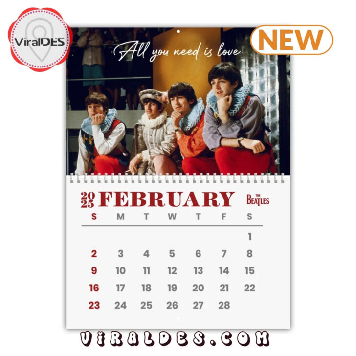Beatles 2025 Calendar Printable
