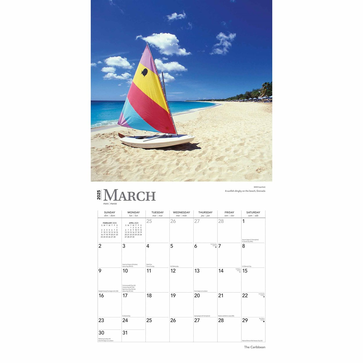 The Caribbean Calendar 2025 throughout Caribbean 2025 Calendar Printable