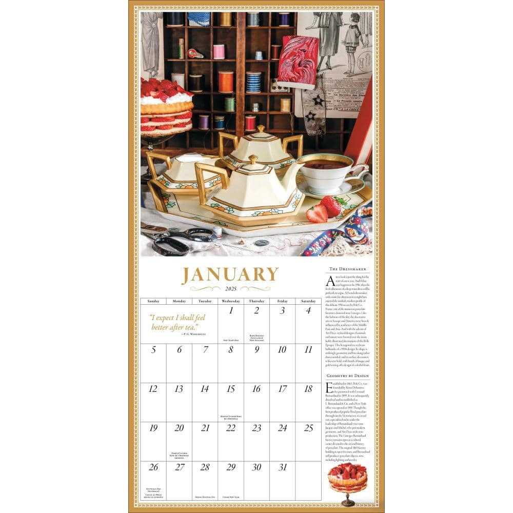 The Collectible Teapot Wall Calendar 2025: A Tea Obsessive&amp;#039;S Dream Come True, (Paperback) regarding Teapot 2025 Calendar Printable