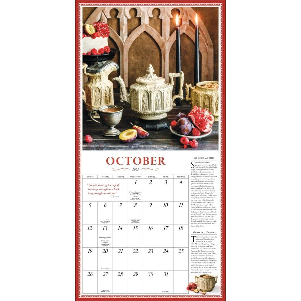 The Collectible Teapot Wall Calendar 2025: A Tea Obsessive&amp;#039;S Dream Come True, (Paperback) with regard to Teapot 2025 Calendar Printable