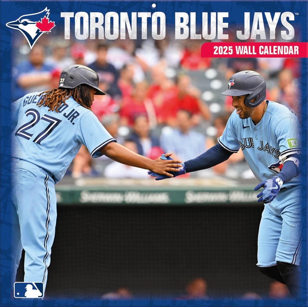 Toronto Blue Jays | 2025 12 X 24 Inch Monthly Square Wall Calendar for Mlb Toronto Blue Jays 2025 Calendar Printable