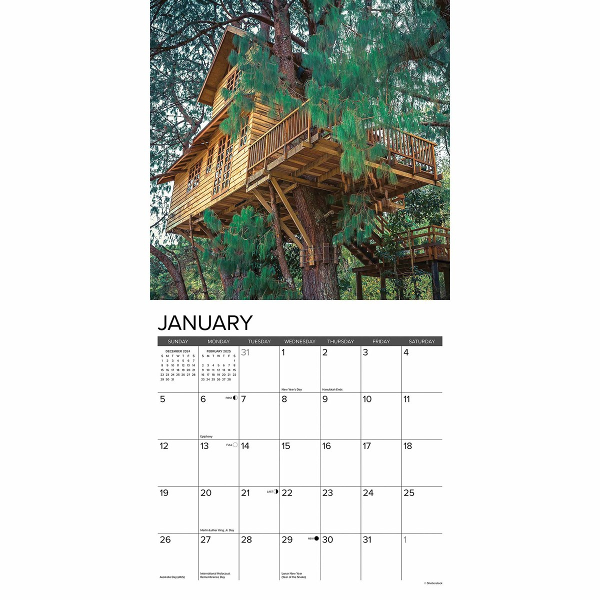 Treehouses Calendar 2025 intended for Treehouses 2025 Calendar Printable